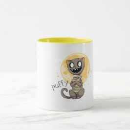 Taza Gato espeluznante y luna llena