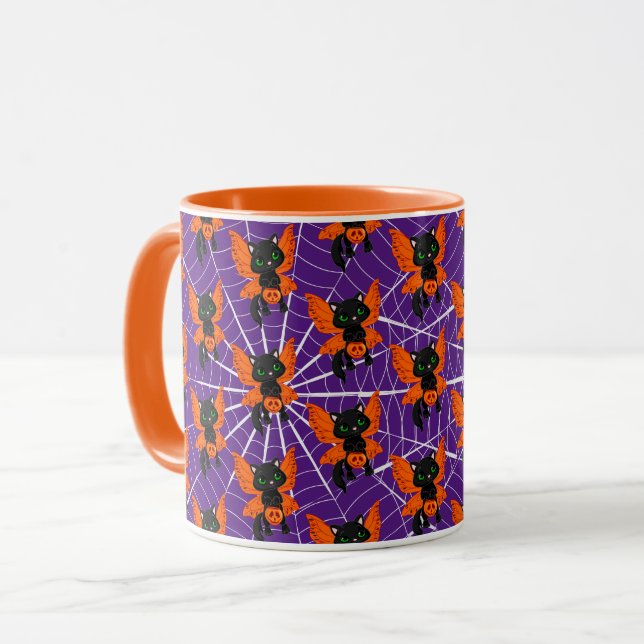 Taza Gato feliz de Halloween (Anverso izquierdo)