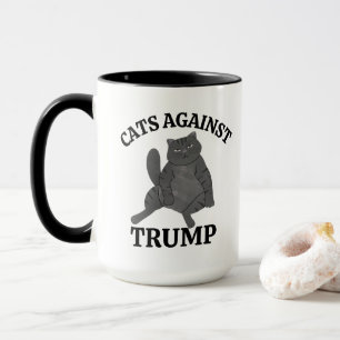 Taza Gato Feminista Divertido de la Resistencia Polític