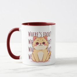 Taza Gato Gingiber Hambriento 