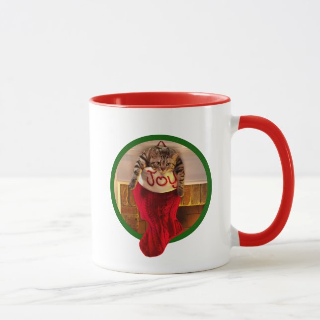 Taza Gato gordo en el almacenamiento del navidad (Derecha)