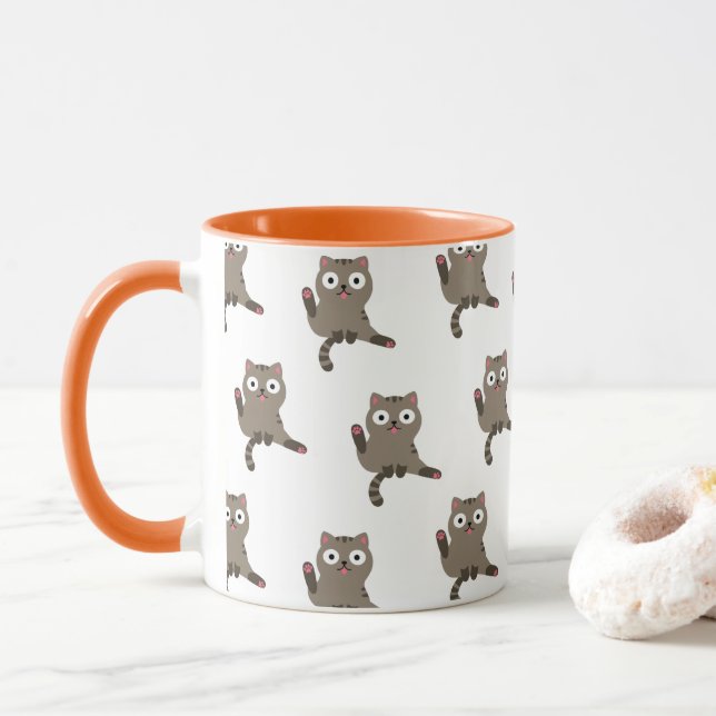 Taza Gato gracioso (Con donut)
