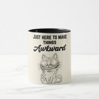 Taza Gato gracioso - Acá solo para hacer las cosas incó