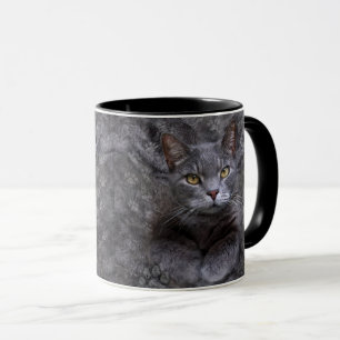 Taza Gato gris