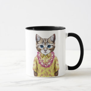 Taza Gato hawaiano del gatito