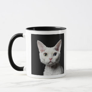 Taza Gato impar-observado blanco