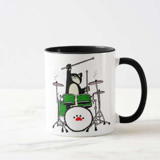 Taza Gato jugando regalo musical, tambor de juego para 