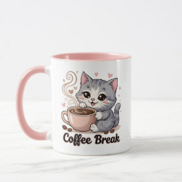 Taza Gato lindo - Descanso de café -