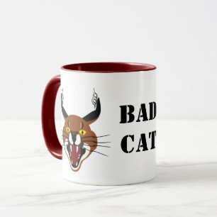 Taza Gato malo caracal en crecimiento