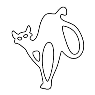 Taza Gato místico una expresión audaz de elegancia