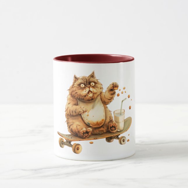 Taza Gato naranja conmocionado (Centro)