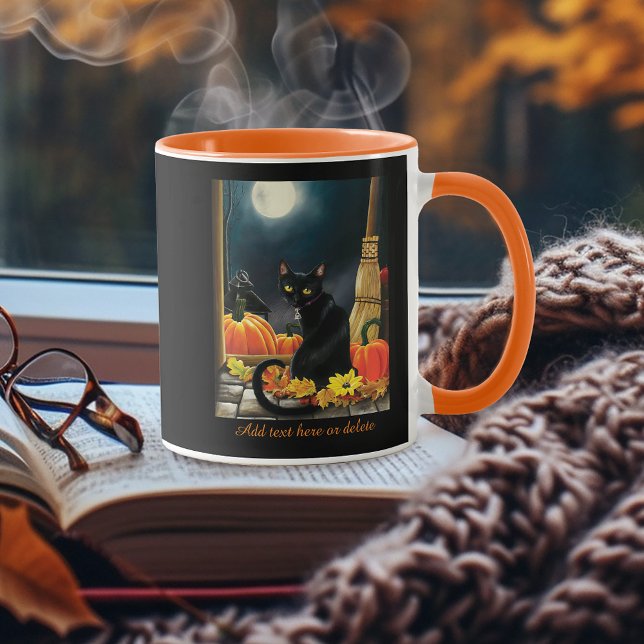 Taza Gato negro de Halloween (Subido por el creador)