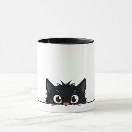 Taza Gato negro de peinado suave