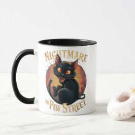 Taza Gato negro donde el horror se encuentra con la fan