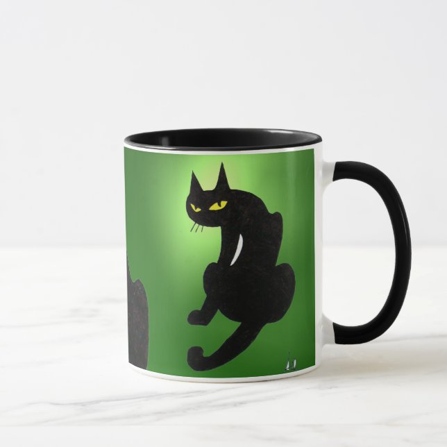 Taza GATO NEGRO NINJA Green (Derecha)