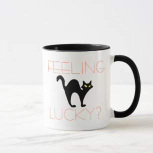 Taza Gato negro que siente Halloween el divertido