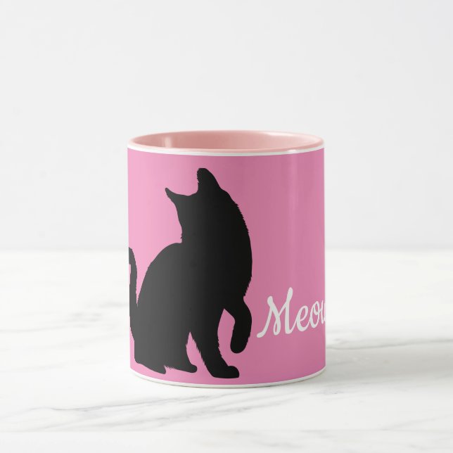 Taza Gato negro rosado (Centro)