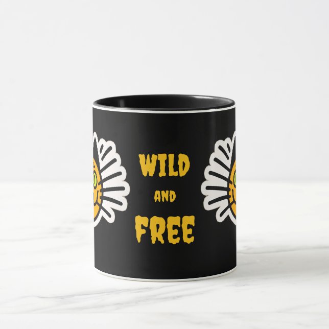 Taza Gato negro salvaje y libre (Centro)
