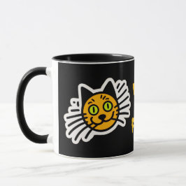 Taza Gato negro salvaje y libre