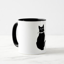 Taza Gato negro vintage