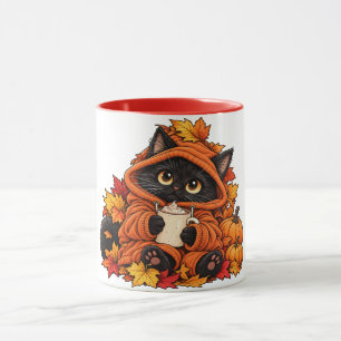 Taza Gato negro y acogedor