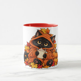 Taza Gato negro y acogedor