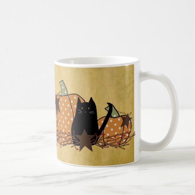 Taza Gato negro y calabazas (Derecha)