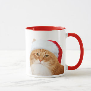 Taza Gato Papá Noel