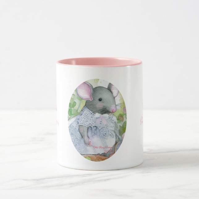 Taza gato persa lindo de Navidad (Centro)