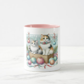 Taza gato persa lindo de Navidad