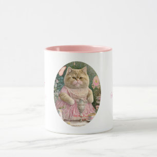 Taza gato persa lindo de Navidad