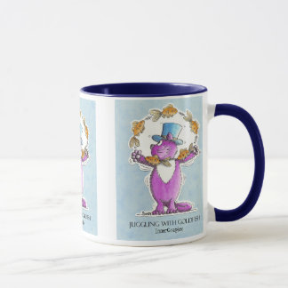 Taza Gato que hace juegos malabares con el Goldfish