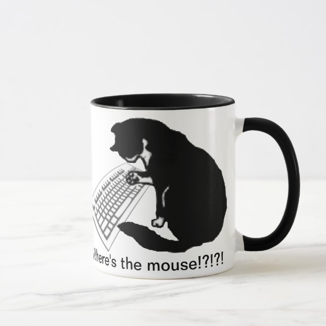 Taza Gato que mecanografía (Derecha)