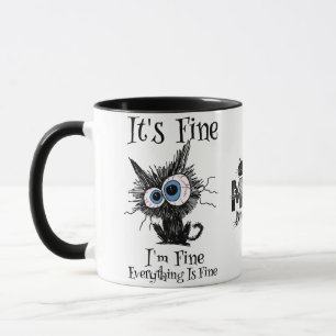 Taza Gato sarcástico divertido compañeros de trabajo M