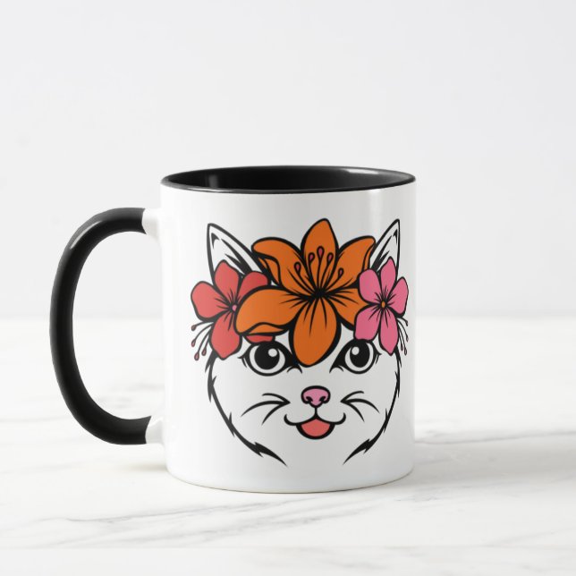 Taza Gato Tropical Lindo (Izquierda)