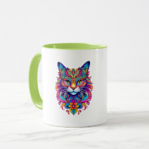 Taza Gato vectorial