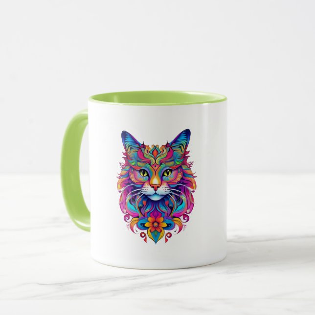 Taza Gato vectorial (Anverso izquierdo)