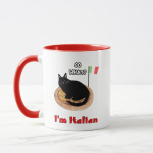 Taza Gato y pizza
