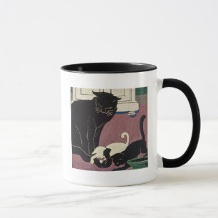 Taza Gatos Art Déco