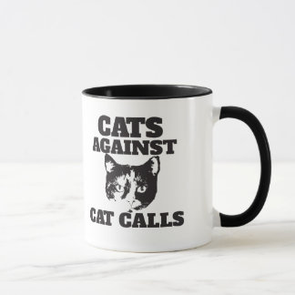 Taza Gatos contra llamadas de gatos