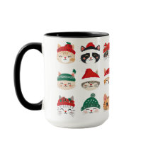 Gatos cortos en Gorras Navidades