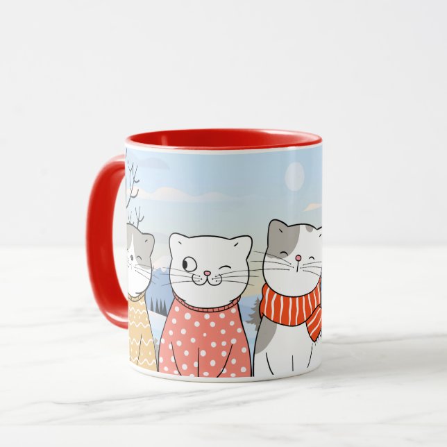 Taza Gatos de invierno (Anverso izquierdo)