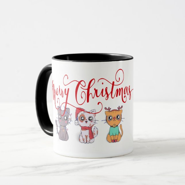 Taza gatos de Navidad (Anverso izquierdo)