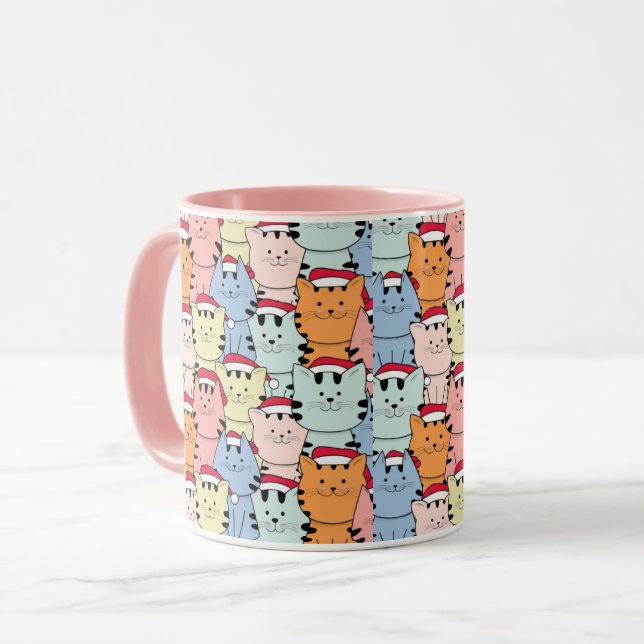 Taza Gatos de Navidades cortos (Anverso izquierdo)
