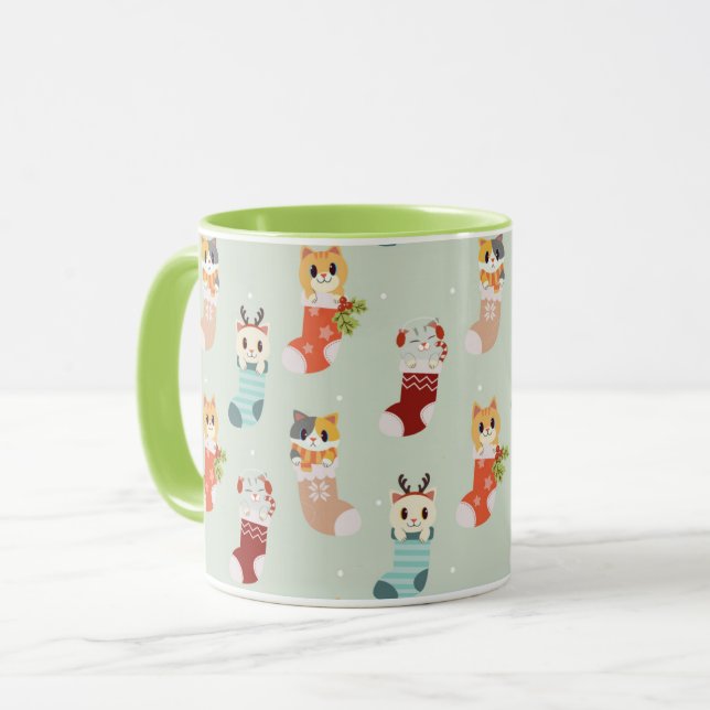 Taza Gatos de Navidades cortos (Anverso izquierdo)