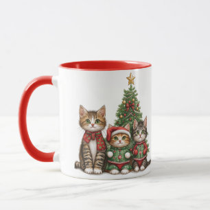 Taza Gatos de Navidades cortos