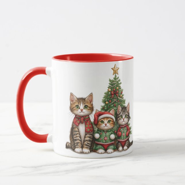 Taza Gatos de Navidades cortos (Izquierda)