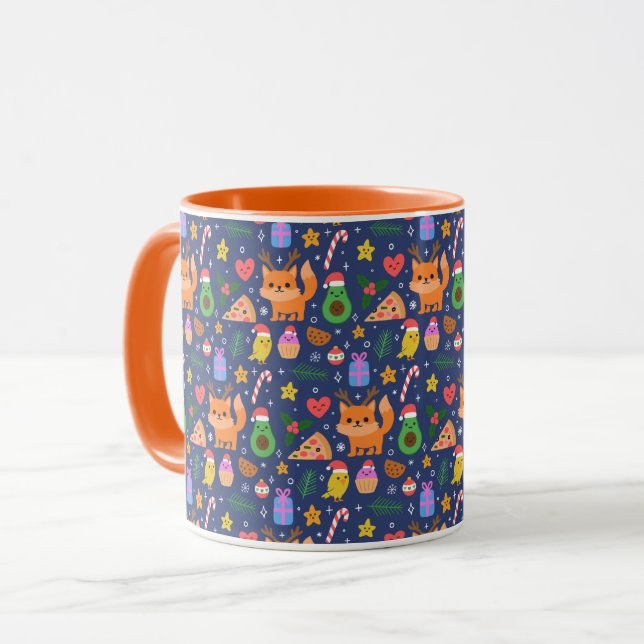 Taza Gatos de Navidades cortos (Anverso izquierdo)