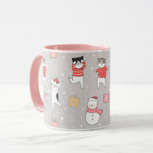 Taza Gatos de Navidades cortos