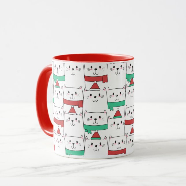 Taza Gatos de Navidades cortos (Anverso izquierdo)